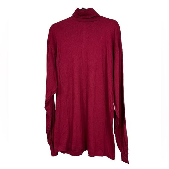 Vintage dead stock fruit of the loom maroon turtleneck men’s large - Picture 2 of 6